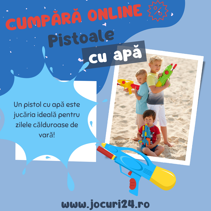 Pistol cu apă pentru veri răcoroase