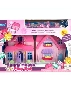 Casuta pentru papusi Ocie Funny House cu 3 mini figurine