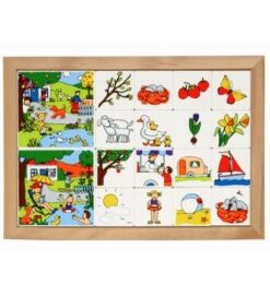 Joc educativ pentru gradinita Loto anotimpuri - Primavara-Vara - Educo