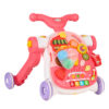 Antepremergator 4in1 pentru copii KikkaBoo Sweet Escape Pink transformabil in vehicul fara pedaletrotinetamasuta activitati, Panou interactiv cu muzica si lumina,Roti cu banda antialunecare,Maner reglabil,Roti cu blocare