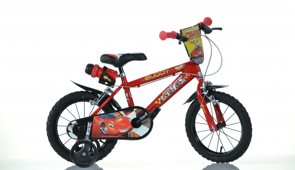 Bicicleta copii Cars 3 Dino Bikes 16 inch, varsta 6-8 ani, inaltimea 107-125 cm, frana de mana pe ambele roti, aparatoare lant, roti ajutatoare Bicicleta copii Cars 3 Dino Bikes 16 inch, varsta 6-8 ani, inaltimea 107-125 cm, frana de mana pe ambele roti, aparatoare lant, roti ajutatoare