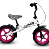 Bicicleta copii fara pedale Gimme Nemo Pink, 11 inch, de la 2 ani, inaltimea recomandata 85-110 cm, roti din material EVA rezistent, ghidon si scaun reglabile pe inaltime, frana de mana, inaltime sezut 32-48 cm