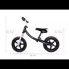 Bicicleta fara pedale 12 inch Nice Kids White Black Bicicleta fara pedale 12 inch Nice Kids White Black