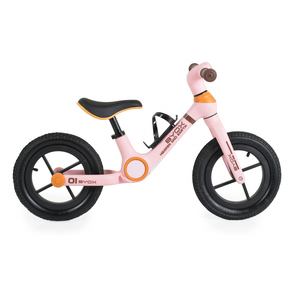 Bicicleta fara pedale Byox Orb Pink cu roti 12 inch gonflabile, Sa reglabila de la 35cm la 41 cm, Suport sticla de apa inclus, Greutate maxima suportata 50 kg Bicicleta fara pedale Byox Orb Pink cu roti 12 inch gonflabile, Sa reglabila de la 35cm la 41 cm, Suport sticla de apa inclus, Greutate maxima suportata 50 kg