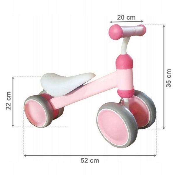 Vehicul copii fara pedale Ecotoys JM-118 roz, scaun confortabil si moale, roti duble fata-spate, varsta 18-36 luni, sarcina maxima admisa 20 kg, roti din plastic moale Vehicul copii fara pedale Ecotoys JM-118 roz, scaun confortabil si moale, roti duble fata-spate, varsta 18-36 luni, sarcina maxima admisa 20 kg, roti din plastic moale