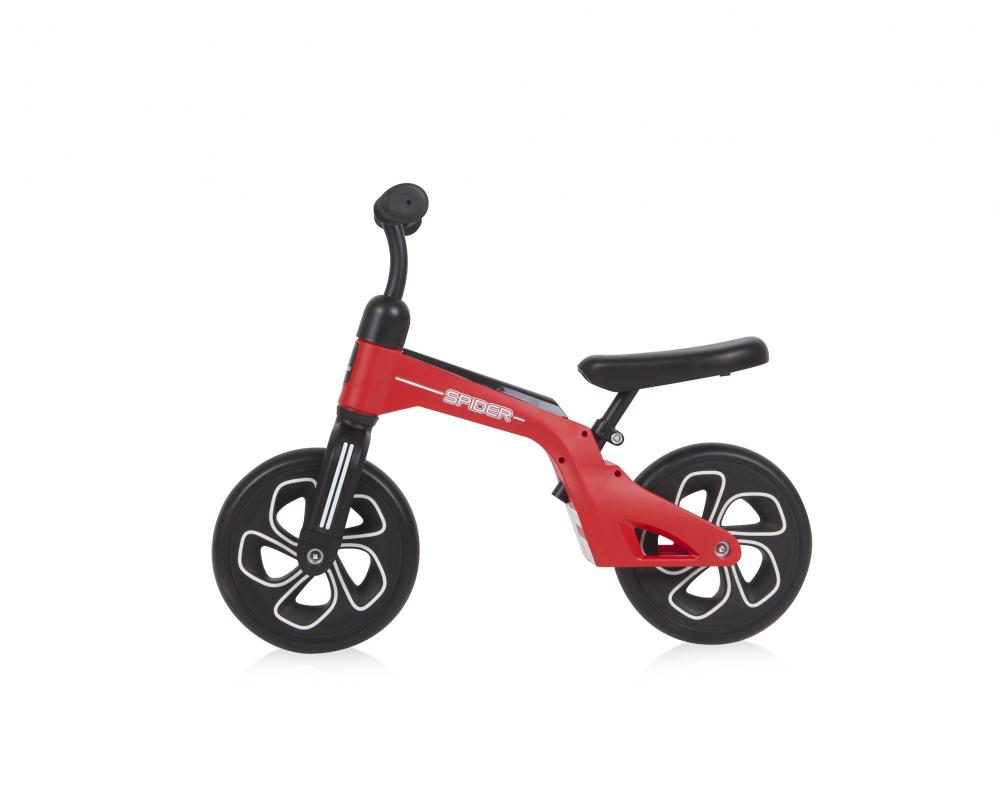 Bicicleta copii fara pedale Lorelli Spider Red 10 inch, cadru usor din aluminiu, ghidon reglabil, scaun ajustabil pe inaltime de la 29 cm la 34 cm fata de sol Bicicleta copii fara pedale Lorelli Spider Red 10 inch, cadru usor din aluminiu, ghidon reglabil, scaun ajustabil pe inaltime de la 29 cm la 34 cm fata de sol