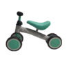 Ride-On pentru copii Ikonka Fix Tiny Verde menta, fara pedale, cu 4 roti, ghidon reglabil, cadru din otel, Saua din spuma moale, inaltime sezut 27 cm, sarcina maxima admisa 30 kg