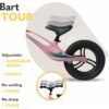 Bicicleta usoara Lionelo Bart Tour fara pedale Pink Bubblegum Bicicleta usoara Lionelo Bart Tour fara pedale Pink Bubblegum