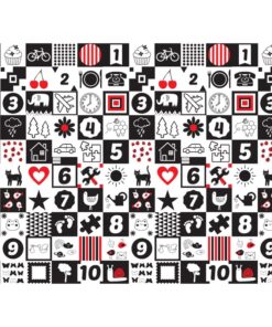 Covoras de joaca Bocioland pliabil 200x150 cm Happy Day