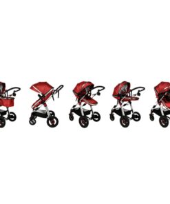 Carucior 2 in 1 reversibil S-18 Buf Boof Linen Red 0-36 luni