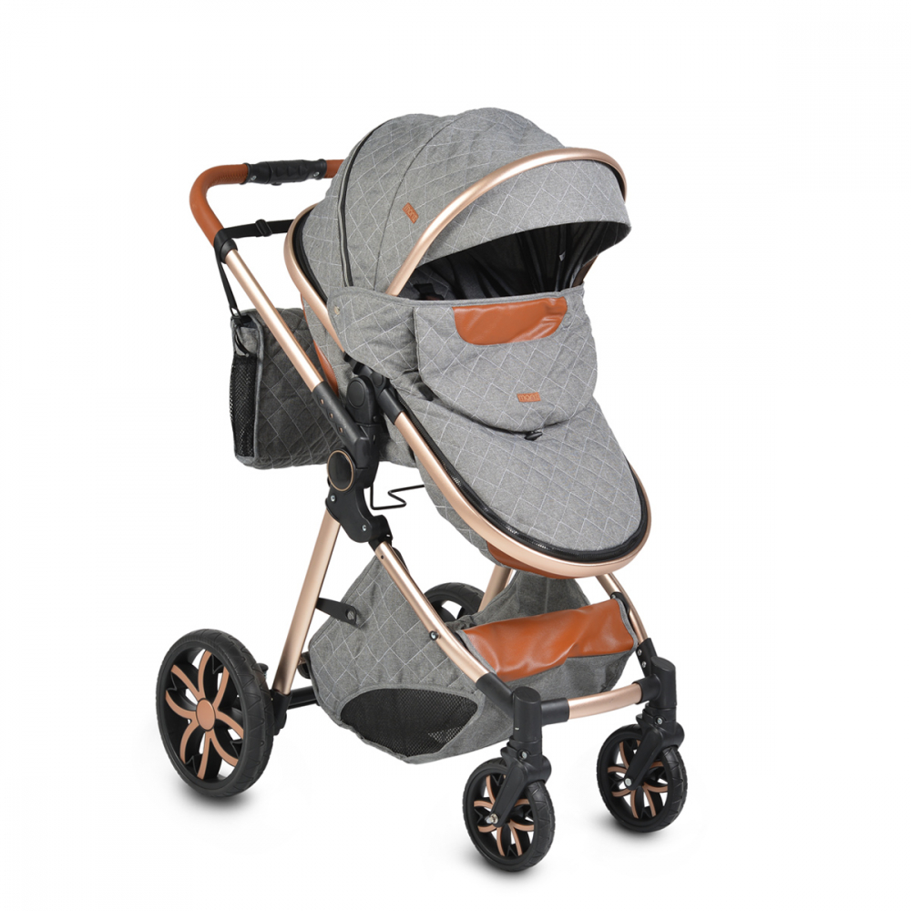 Carucior 2 in 1 transformabil Moni Alma Dark Grey Carucior 2 in 1 transformabil Moni Alma Dark Grey