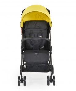 Carucior sport pentru copii Moni Capri Yellow, Spatar reglabil cu pozitie de somn, Suport pentru picioare reglabil, Centura de siguranta, Roti spate cu frana, Copertina reglabila, Recomandat de la 6luni