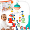 Carusel muzical cu proiector pentru patut Happy Animals Carusel muzical cu proiector pentru patut Happy Animals