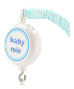 Carusel muzical Baby Mix pentru patut cu 5 jucarii din plus Elephants and foxes