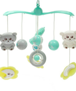 Carusel muzical Baby Mix pentru patut bebelusi Mint
