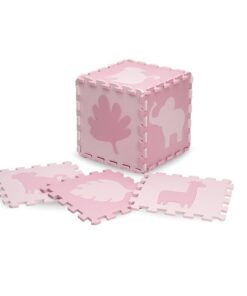 Covoras de joaca Puzzle Momi Zawi 150x150 cm Pink
