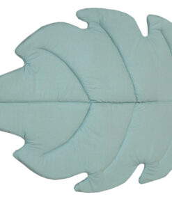 Covoras de joaca termic Amy pliabil din bumbac si umplutura antialergica BabySoft Salvia Frunza 150x105x5cm