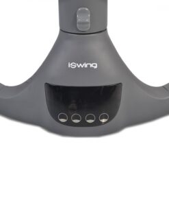 Leagan electric pentru bebelusi cu telecomanda,sezut ergonomic si rotativ,parasolar reglabil si detasabil,5 viteze de leganare,cronometru,adaptor priza,husa de insecte si pernuta reductor Cangaroo ISwing Light Grey