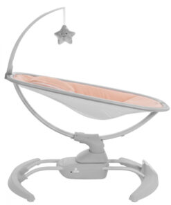 Leagan electric cu telecomanda si leganare laterala KikkaBoo Spinny Pink