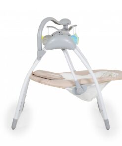 Leagan electric pliabil cu telecomanda si carusel Cangaroo Jessica Beige