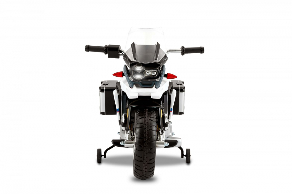 Motocicleta electrica pentru copii BMW R 1200 Adventure GS 15W cu roti ajutatoare, compartiment depozitare, radio si lumni Motocicleta electrica pentru copii BMW R 1200 Adventure GS 15W cu roti ajutatoare, compartiment depozitare, radio si lumni