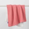 Paturica Clevamama Lux Sherpa pentru bebelusi 75 x 100 cm pink 3482