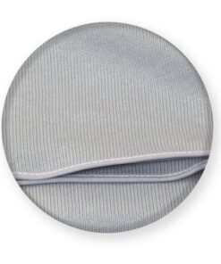 Paturica bebe tricotata bumbac 72 x 110cm Pure Grey