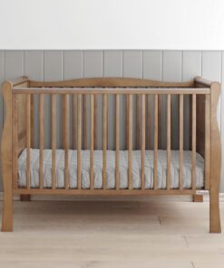Patut din lemn masiv transformabil pentru bebe si junior Noble Vintage 140 x 70 cm