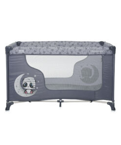 Patut pliabil Moonlight 1 nivel Cool Grey Pandas