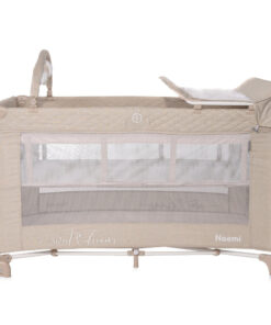 Patut pliabil Noemi Plus 2 nivele cu accesorii Fog Beige Star