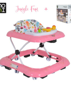 Premergator cu panou interactiv Moni Jungle Fun Plus Pink
