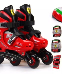 Role Ferarri masura 29-32 cu set protectie Rosu