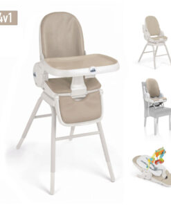 Scaun de masa pliabil 4 in 1 Cam Original pentru bebelusi si copii 0-14 ani bej