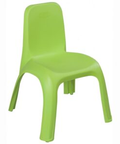 Scaunel cu spatar pentru copii Pilsan King Verde interiorexterior,sezut ergonomic,picioare stabile cu antiderapant,utilizare pentru gradinita, cresa, afterschool,greutate suportata 150kg