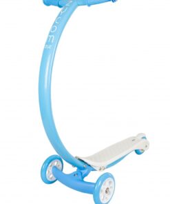 Trotineta C100 Albastru  Alb, platforma si maner antialunecare, greutate suportata 65 kg, varsta 3 ani+
