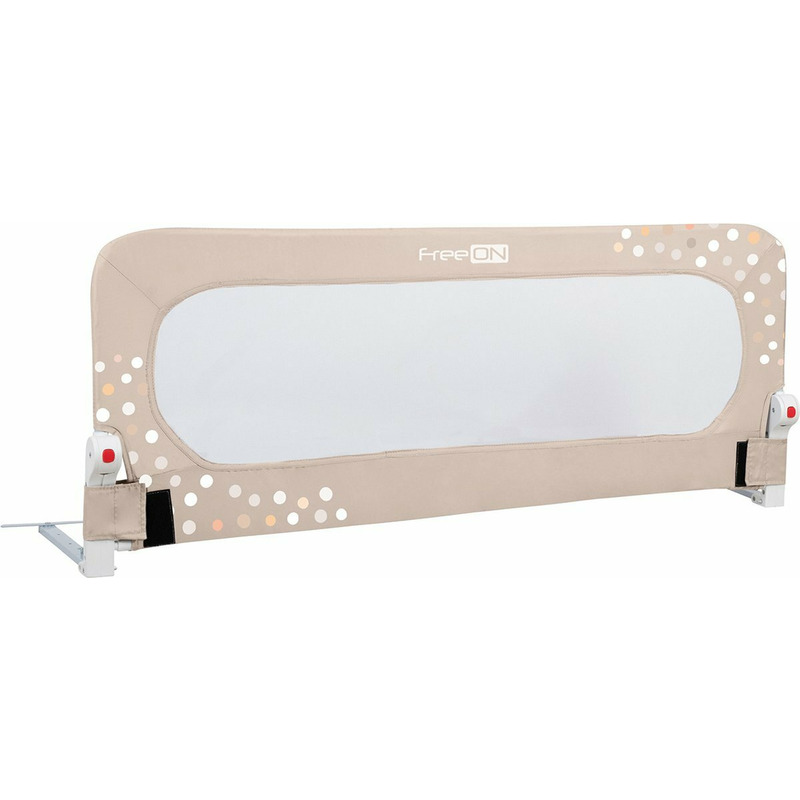 Protectie laterala pat, FreeON, Pentru bebe, Rabatabila, Instalare usoara, Dimensiune 135 x 57 cm, Little Dots, Conform cu standardul european BS7972:2001+A12009, Beige Protectie laterala pat, FreeON, Pentru bebe, Rabatabila, Instalare usoara, Dimensiune 135 x 57 cm, Little Dots, Conform cu standardul european BS7972:2001+A12009, Beige