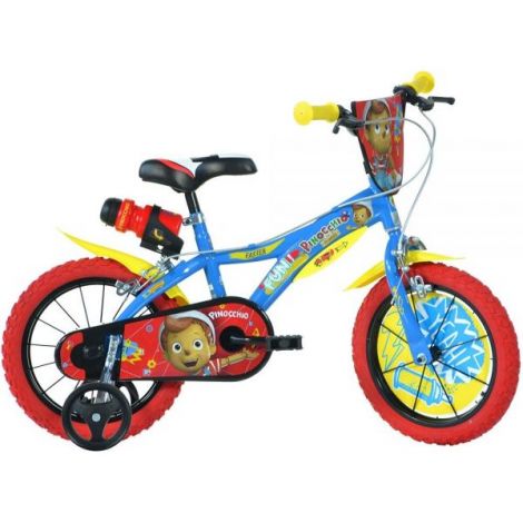 Bicicleta copii 3-5 ani, 14 inch, Pinocchio, Dino Bikes DB614PN Bicicleta copii 3-5 ani, 14 inch, Pinocchio, Dino Bikes DB614PN