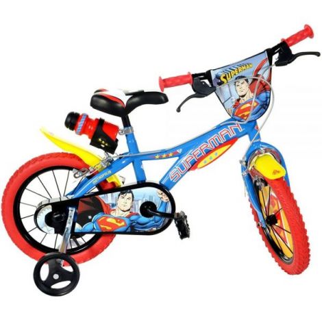 Bicicleta copii 3-5 ani, 14 inch, Superman, Dino Bikes DB614SM Bicicleta copii 3-5 ani, 14 inch, Superman, Dino Bikes DB614SM