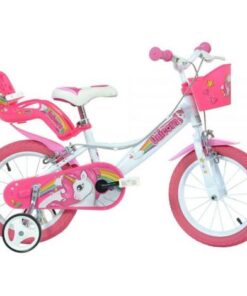Bicicleta copii 3-5 ani, 14 inch, Unicorn, Dino Bikes DB144RUN