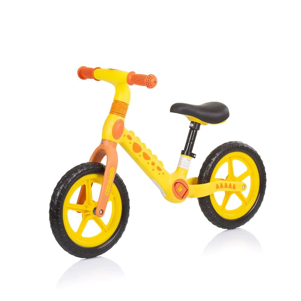 Bicicleta fara pedale Chipolino Balance Dino 2023 Yellow Orange Bicicleta fara pedale Chipolino Balance Dino 2023 Yellow Orange
