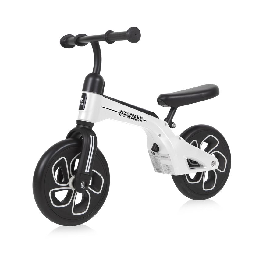 Bicicleta fara pedale unisex 10 inch Lorelli Spider alb Bicicleta fara pedale unisex 10 inch Lorelli Spider alb