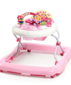Premergator, Bright Starts, JuneBerry pentru fetite, Cu jucarie electronica detasabila, Alimentare cu 3 baterii alcaline AA neincluse, 6-12 luni, 80 x 60 x 71 cm, Pink