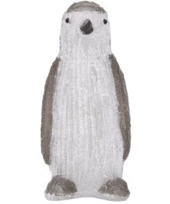 Figurina pinguin de Craciun cu LED 30cm acril interior/exterior