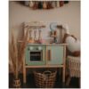 Bucatarie copii, Joueco, Din lemn certificat FSC, Cu accesorii, Reglabila pe inaltime, 86x56 cm, 3 ani+, Multicolor Bucatarie copii, Joueco, Din lemn certificat FSC, Cu accesorii, Reglabila pe inaltime, 86x56 cm, 3 ani+, Multicolor