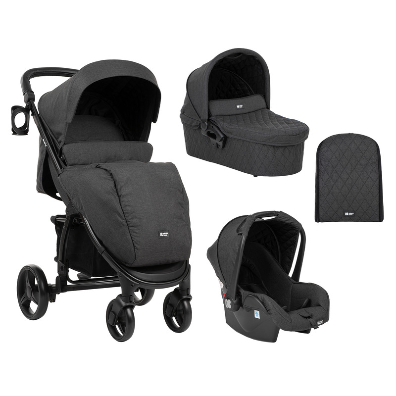 Carucior 3 in 1, KikkaBoo, Madrid, Multifunctional, 0-15 kg, Landou intarit si salteluta moale, Cu geanta de mamici, Protectie picioare pentru carucior si landou, Husa ploaie, Suport pahar, Negru Carucior 3 in 1, KikkaBoo, Madrid, Multifunctional, 0-15 kg, Landou intarit si salteluta moale, Cu geanta de mamici, Protectie picioare pentru carucior si landou, Husa ploaie, Suport pahar, Negru
