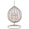 Leagan balansoar gradina din poliratan, M BOWL, L 94 x l 95 x H 190, gri