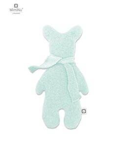 Jucarie textila, MimiNu, Bear Krzys, Pentru bebelusi, Moale, Din thermofrotte, Dimensiune 31 x 17 cm, Material certificat Oeko Tex Standard 100, Cold Mint