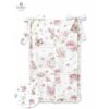 Organizator pentru patut, MimiNu, Din bumbac certificat Oeko Tex Standard 100, Cu 6 compartimente, Doua panglici, 70x40 cm, Cu volanase, Design, Pink Ballerina