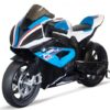 Motocicleta electrica cu licenta BMW HP4 Premium, pentru copil 3-9 ani, culoare Albastra Motocicleta electrica cu licenta BMW HP4 Premium, pentru copil 3-9 ani, culoare Albastra