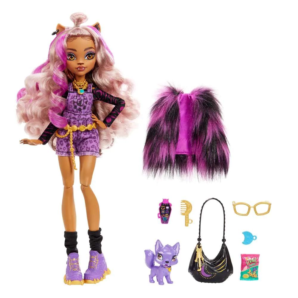 Papusa Mattel Monster High Clawdeen cu animalut si accesorii Papusa Mattel Monster High Clawdeen cu animalut si accesorii